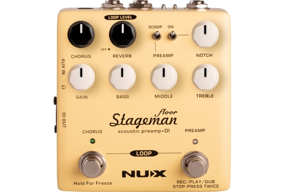 NUX Stageman-Floor Akustik-Preamp & DI-Pedal  - Retoure (Zustand: sehr gut) image 1