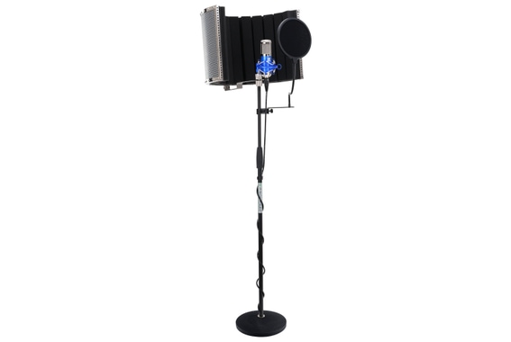 Pronomic CM-100B large membrane microphone complete set incl. stand, pop filter, mic screen & cable image 1