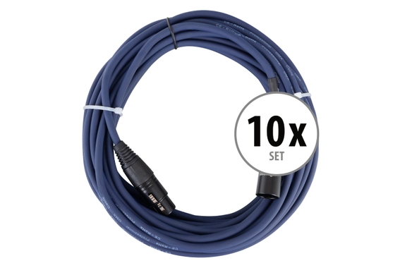 Pronomic Stage DMX3-10 câble DMX 10 m, lot de 10 image 1