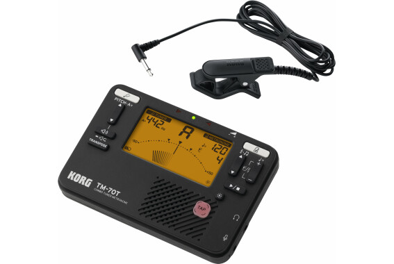 Korg TM-70T Tuner Metronom inkl. CM400 Schwarz image 1