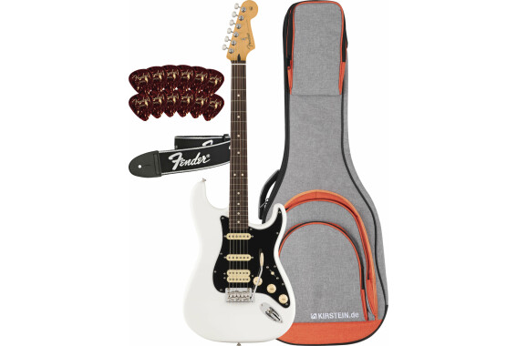 Fender Player II Stratocaster HSS RW Polar White Set image 1