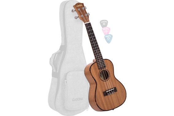 Cascha Premium Konzert Mahagoni Ukulele Set  - unvollständig! image 1
