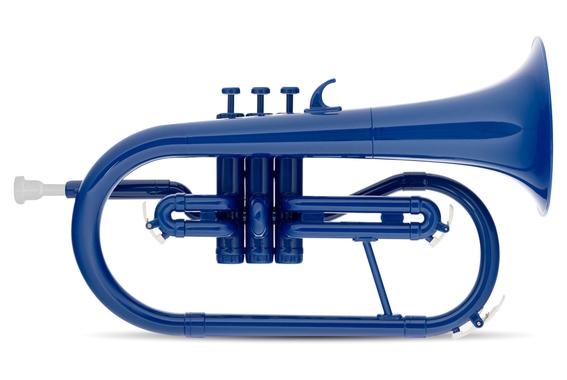 Classic Cantabile MardiBrass Flicorno Sib in plastica blu image 1