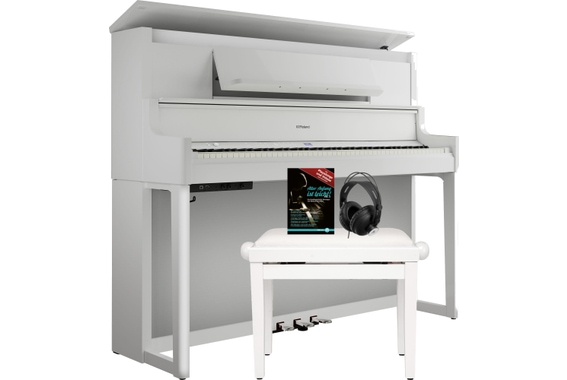 Roland LX9-PW E-Piano Weiß Hochglanz Set image 1
