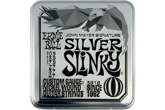 Ernie Ball 3818 John Mayer Silver Slinky 3er Pack image 1