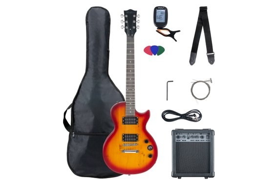 McGrey Rockit Electic Guitar Single Cut Complete Set: Orange Burst image 1