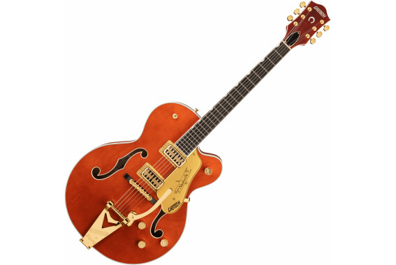 Gretsch G6120TG Players Edition Nashville Hollow Body with String-Thru Bigsby Orange Stain image 1