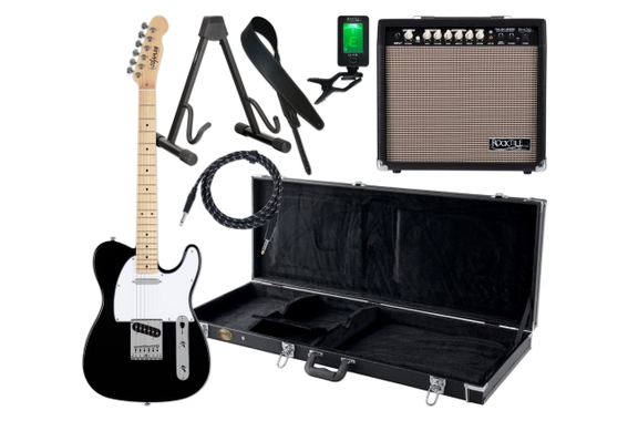Shaman Element Series TCX-100B Elektrische gitaar zwart Set complete image 1
