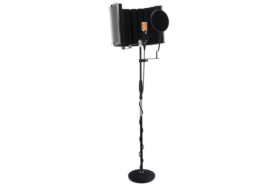 Pronomic CM-100BG large membrane microphone complete set incl. stand, pop filter, mic screen & cable image 1