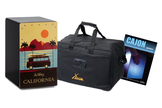 XDrum Design Series Cajón "California" Set con bolsa y manual image 1