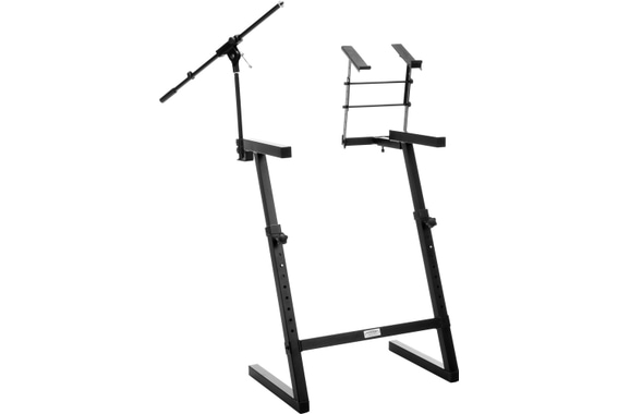 Classic Cantabile  KWS-100 Z-Keyboardständer mit Mirofonstativ und Laptophalter  - Retoure (Zustand: gut) image 1