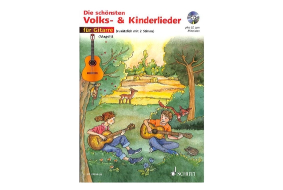 Die schönsten Volks- & Kinderlieder für Gitarre + CD image 1