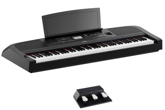 Yamaha DGX-670 B Portable Piano Schwarz Pedal Set image 1