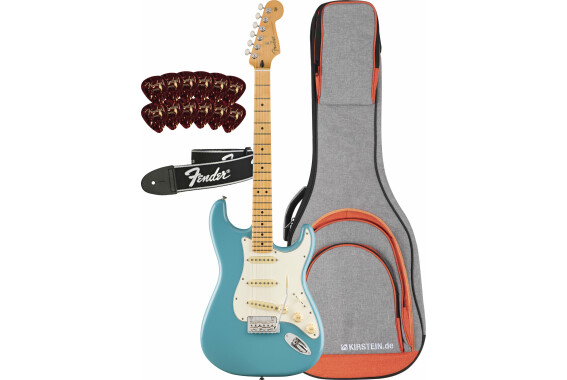 Fender Player II Stratocaster MN Aquatone Blue Set image 1