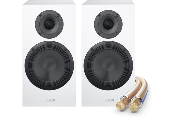 Canton GLE 30 S2 Par De Altavoces De Estantería Blanco + Set De Cables image 1
