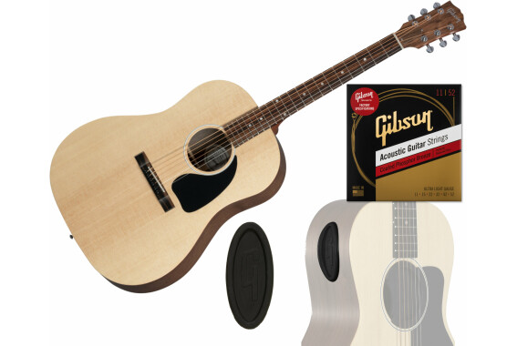 Gibson G-45 Natural Port Cover + Saiten Set image 1