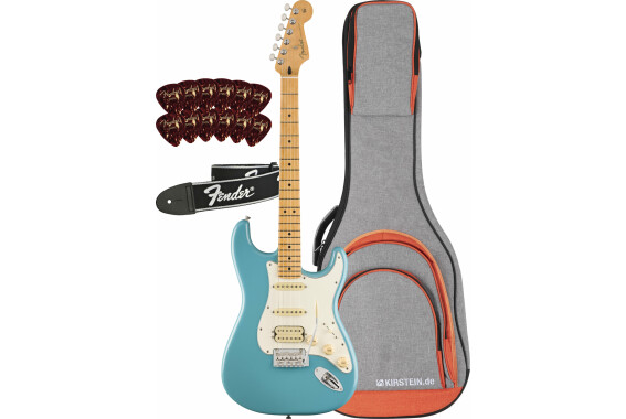 Fender Player II Stratocaster HSS MN Aquatone Blue Set image 1