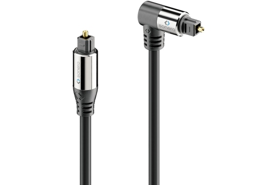 Sonero Optische S/PDIF Toslink Kabel 1x90° Stekker 1,50m image 1