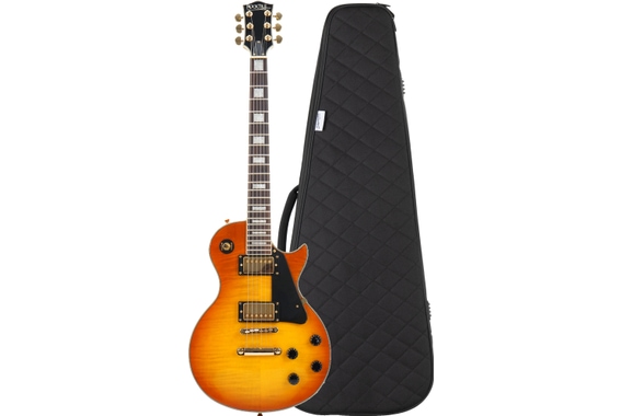 Rocktile Pro L-200OHB E-Gitarre Orange Honey Burst Gigbag Set image 1