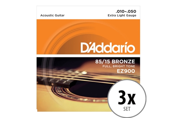 D'Addario EZ900 Extra Light 3x Set image 1