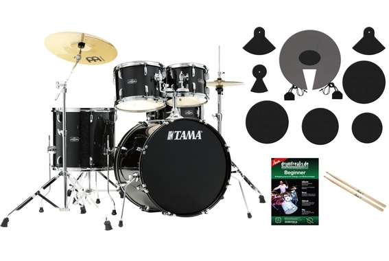 Tama ST52H5-BNS Stagestar Drumkit Black Night Sparkle Set image 1