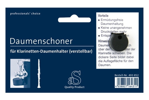 aS Daumenschoner für Klarinette verstellbar (rund) image 1