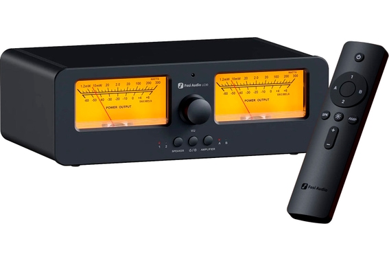 Fosi Audio LC30 VU Verstärker/Boxen Umschalter Orange image 1