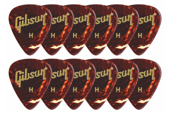 Gibson Tortoise Picks Heavy 12er Pack image 1