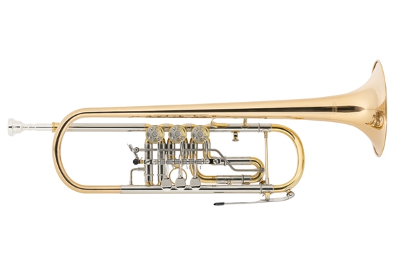 Classic Cantabile TR-43G Bb Trumpet, Gold-Plated Brass image 1