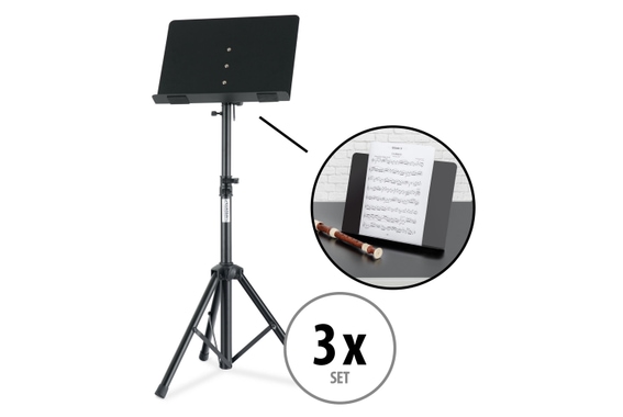 Classic Cantabile OST-350 2-in-1 Music Stand Set of 3 image 1