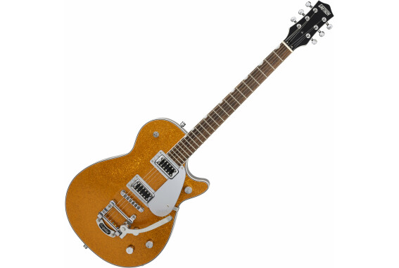 Gretsch G5230T Electromatic Sparkle Jet FT Single-Cut with Bigsby Gold Sparkle image 1