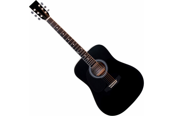 Classic Cantabile WS-10BK-LH Westerngitarre schwarz Linkshänder-Modell  - Retoure (Zustand: gut) image 1