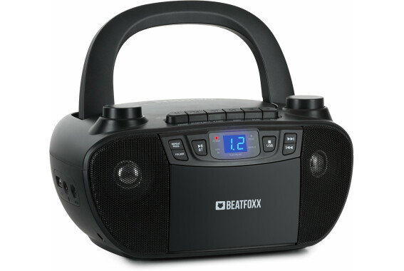 Beatfoxx CDB-1016U BK Boombox mit Kassette, Bluetooth und USB image 1