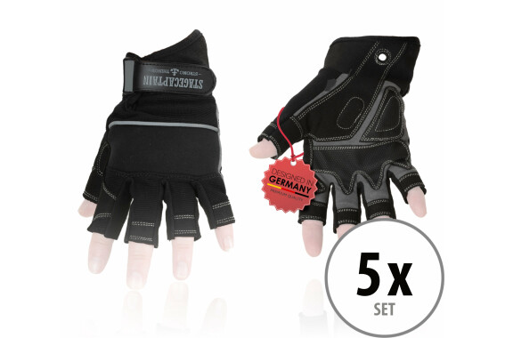 Stagecaptain RGL-0F Rigger Handschuhe Größe M 5x Set image 1