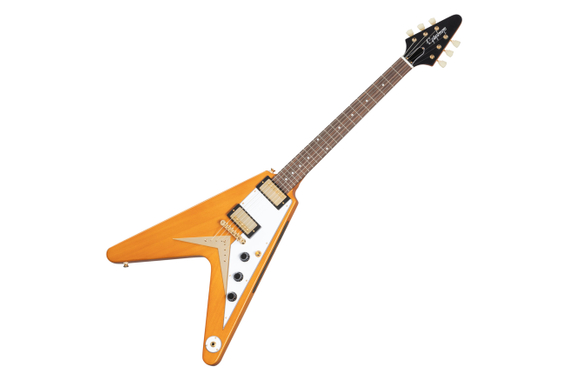 Epiphone 1958 Korina Flying V (White Pickguard) Aged Natural  - Retoure (Zustand: gut) image 1