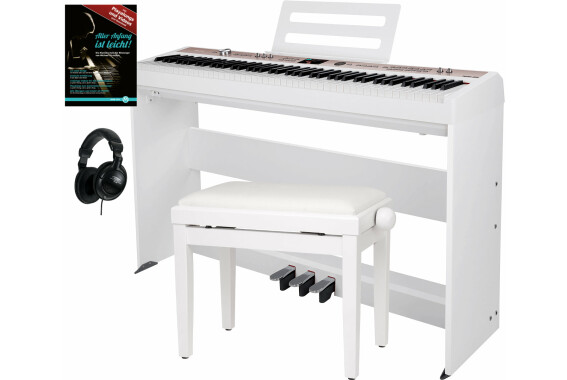 NUX NPK-20-WH Digitalpiano 88 Tasten weiß Home Set image 1