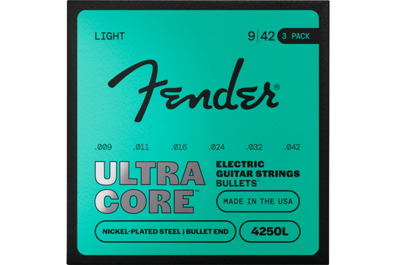 Fender UltraCore 4250L Nickel Plated Cuerdas 009-042 Juego de 3 image 1