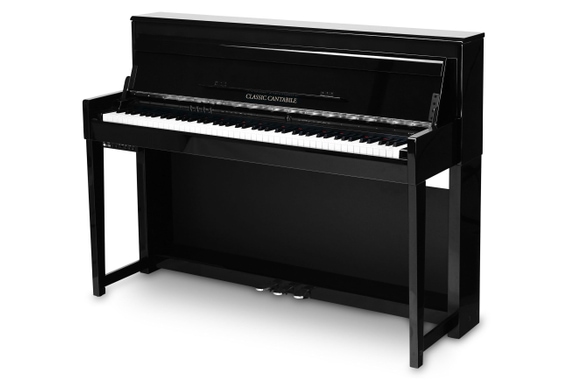 Classic Cantabile UP-1Plus SH E-Piano Verticale Nero Lucido image 1