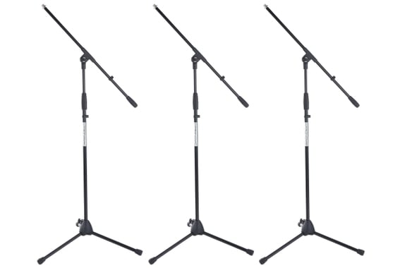 Pronomic MS-116 Microphone Boom Stand Set of 3 image 1