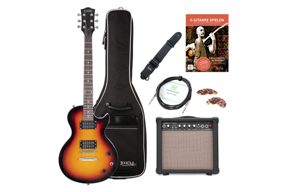 Rocktile L-100 SB electric guitar sunburst starter SET image 1