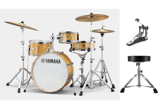 Yamaha Stage Custom Hip Natural Wood Hardware Set image 1
