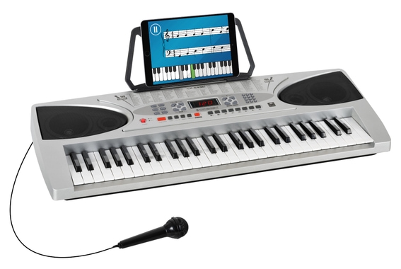 McGrey LK-5430 54-key keyboard with illuminated keys, microphone and music stand image 1