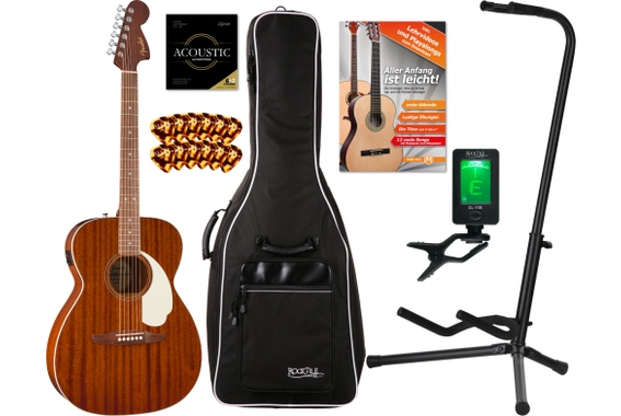 Fender California Standard Monterey E Natural Sapele Starter Set image 1