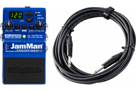 Digitech Jam Man Solo HD Effekt Pedal + Kabel Set image 1