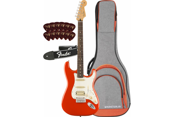 Fender Player II Stratocaster HSS RW Coral Red Set image 1