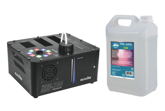Eurolite NSF-100 LED DMX Hybrid Spray Fogger Set inkl. Smoke Fluid 5 L image 1