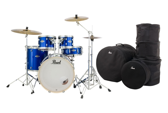 Pearl Export EXX705NBR/C717 Drumkit High Voltage Blue Set mit Taschen image 1