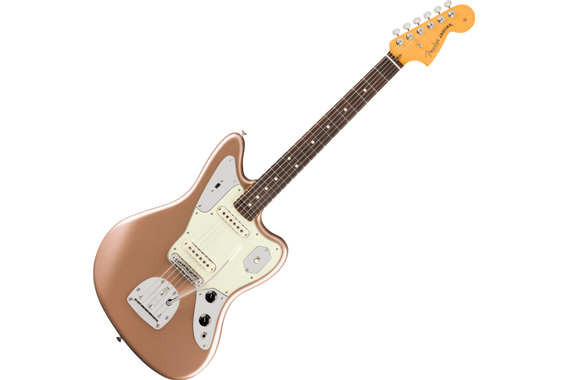 Fender American Professional Classic Jaguar Faded Firemist Gold image 1