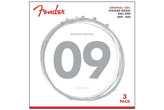 Fender 150L Vintage Nickel 3x Set image 1