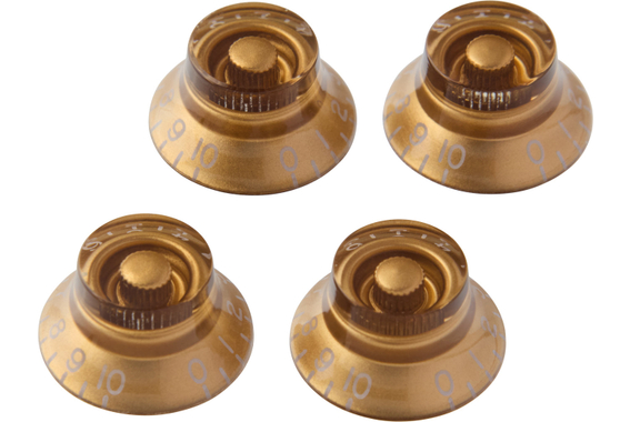 Gibson Top Hat Knobs Gold 4 pc. image 1